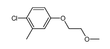 1-chloro-4-(2-methoxyethoxy)-2-methylbenzene结构式