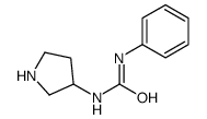 1-苯基-3-(3-吡咯烷基)脲结构式