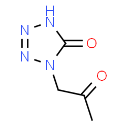 5H-Tetrazol-5-one, 1,2-dihydro-1-(2-oxopropyl)- (9CI)结构式