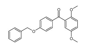 (4-Benzyloxyphenyl)-(2,5-dimethoxyphenyl)-methanone结构式