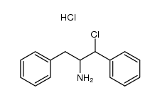 2-Amino-1-chlor-1,3-diphenylpropan-hydrochlorid Structure