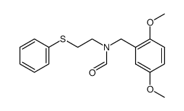 N-(2,5-dimethoxybenzyl)-N-(2-(phenylthio)ethyl)formamide Structure