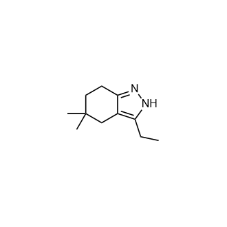 3-Ethyl-5,5-dimethyl-4,5,6,7-tetrahydro-2H-indazole Structure