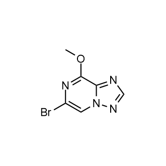 6-溴-8-甲氧基-[1,2,4]三唑并[1,5-a]吡嗪结构式