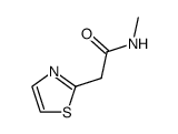 2-Thiazoleacetamide,N-methyl- structure
