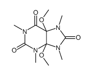 4,5-dimethoxy-1,3,7,9-tetramethylpurine-2,6,8-trione结构式