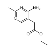 (4-amino-2-methyl-pyrimidin-5-yl)-acetic acid ethyl ester结构式