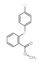 methyl 2-(4-chlorophenyl)sulfanylbenzoate结构式