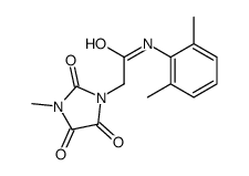 N-(2,6-dimethylphenyl)-2-(3-methyl-2,4,5-trioxoimidazolidin-1-yl)acetamide结构式
