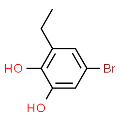 1,2-Benzenediol, 5-bromo-3-ethyl- (9CI) Structure