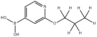 2-(n-Propoxy-d7)-pyridine-4-boronic acid Structure