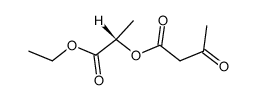 (1S)-2-ethoxy-1-methyl-2-oxoethyl 3-oxobutanoate Structure