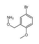O-[(5-bromo-2-methoxy-phenyl)methyl]hydroxylamine structure