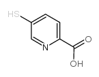 5-疏基吡啶-2-羧酸结构式