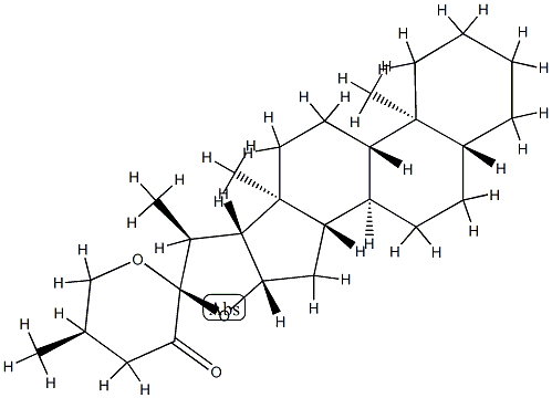(25R)-5α-Spirostan-23-one structure