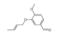(E)-3-(But-2-enyloxy)-4-methoxybenzaldehyde Structure