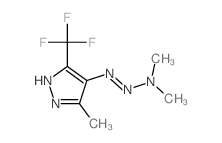 1H-Pyrazole,4-(3,3-dimethyl-1-triazen-1-yl)-3-methyl-5-(trifluoromethyl)- structure