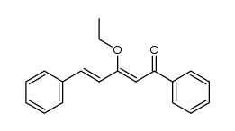 3-Aethoxy-1,5-diphenyl-2,4-pentadien-1-on结构式