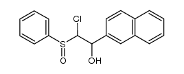 2-chloro-1-(naphthalen-2-yl)-2-(phenylsulfinyl)ethanol结构式