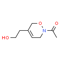 2H-1,2-Oxazine-5-ethanol, 2-acetyl-3,6-dihydro- (9CI) structure