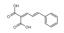 (E)-2-(3-phenylallylidene)malonic acid结构式