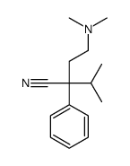 2-(2-dimethylaminoethyl)-3-methyl-2-phenyl-butanenitrile structure