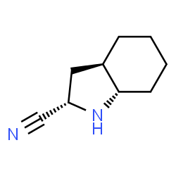 1H-Indole-2-carbonitrile,octahydro-,(2S,3aR,7aS)-(9CI) structure