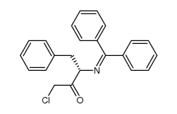 (3S)-1-chloro-3-(diphenylmethylene)amino-4-phenyl-2-butanone结构式