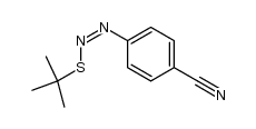 (Z)-(4-cyanophenyl)azo tert-butyl sulfide Structure
