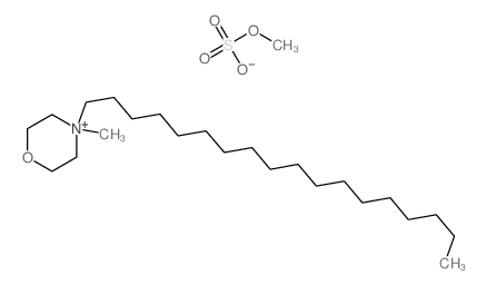 4-methyl-4-octadecyl-1-oxa-4-azoniacyclohexane; sulfooxymethane结构式