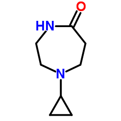 1-Cyclopropyl-1,4-diazepan-5-one结构式