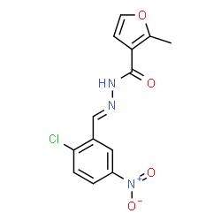 N'-{2-chloro-5-nitrobenzylidene}-2-methyl-3-furohydrazide结构式