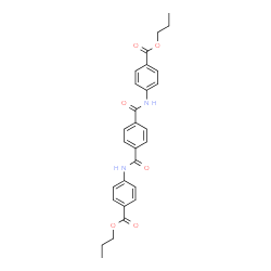 Dipropyl 4,4'-[1,4-phenylenebis(carbonylimino)]dibenzoate structure