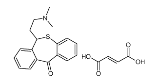 dimethyl-[2-(11-oxo-6H-benzo[c][1]benzothiepin-6-yl)ethyl]azanium,(Z)-4-hydroxy-4-oxobut-2-enoate结构式