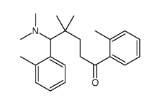 5-(dimethylamino)-4,4-dimethyl-1,5-bis(2-methylphenyl)pentan-1-one结构式