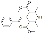 dimethyl 2,6-dimethyl-4-styryl-1,4-dihydropyridine-3,5-dicarboxylate Structure