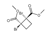 (+/-)-1,2-dibromo-cyclobutane-1r,2t-dicarboxylic acid dimethyl ester Structure