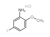 5-FLUORO-2-METHOXYANILINE HYDROCHLORIDE Structure