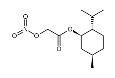 (1R,2S,5R)-2-isopropyl-5-methylcyclohexyl 2-(nitrooxy)acetate Structure