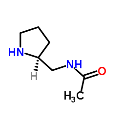 N-[(2S)-2-Pyrrolidinylmethyl]acetamide结构式