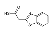 2-Benzothiazoleethanethioicacid(9CI) structure