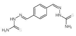[[4-[(carbamothioylhydrazinylidene)methyl]phenyl]methylideneamino]thiourea structure