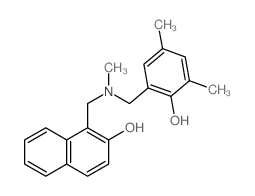 2-Naphthalenol,1-[[[(2-hydroxy-3,5-dimethylphenyl)methyl]methylamino]methyl]- structure