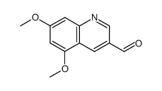 5,7-Dimethoxyquinoline-3-carbaldehyde Structure