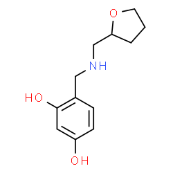 1,3-Benzenediol, 4-[[[(tetrahydro-2-furanyl)methyl]amino]methyl]- (9CI) structure