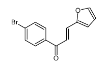 1-(4-bromophenyl)-3-(furan-2-yl)prop-2-en-1-one Structure