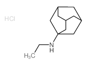 Tricyclo[3.3.1.13,7]decan-1-amine,N-ethyl-, hydrochloride (1:1)结构式