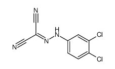 2-[(3,4-dichlorophenyl)-hydrazono]malononitrile Structure