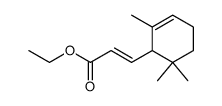 3-(2,6,6-trimethyl-cyclohex-2-enyl)-acrylic acid ethyl ester结构式