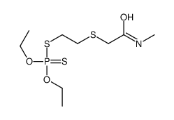 Dithiophosphoric acid O,O-diethyl S-[2-[(methylcarbamoyl)methylthio]ethyl] ester Structure